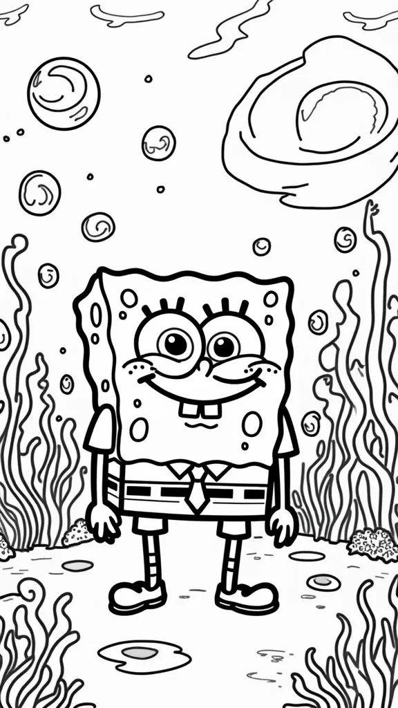 spongebob squarepants coloring pages printable